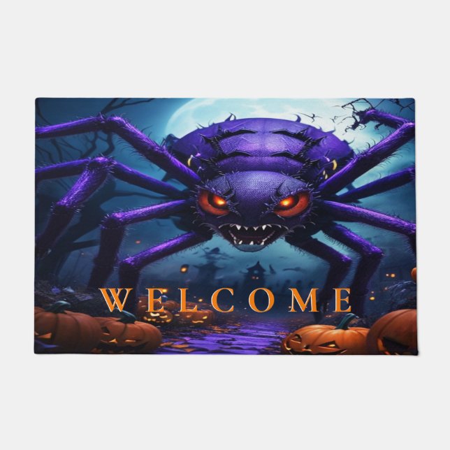 Paillasson Porte d'Halloween Spider Monster (Devant)