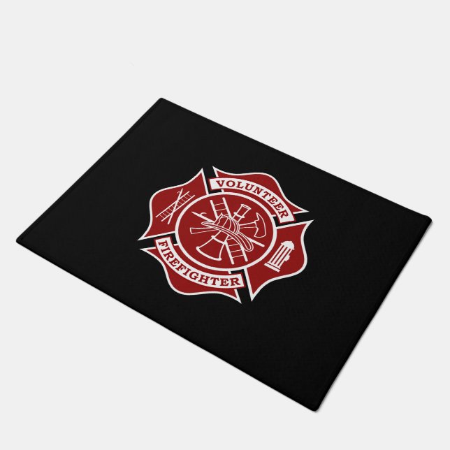 Paillasson Porte-documents Croix de pompiers volontaires - 18 (Incliné)