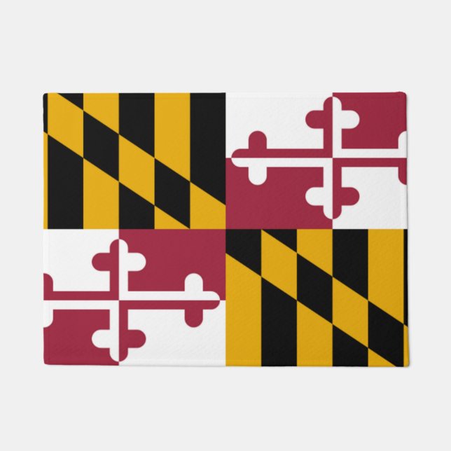 Paillasson Porte du drapeau du Maryland Matt (Devant)