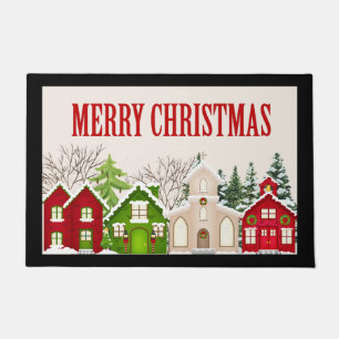 Paillasson Porte du village de Noël