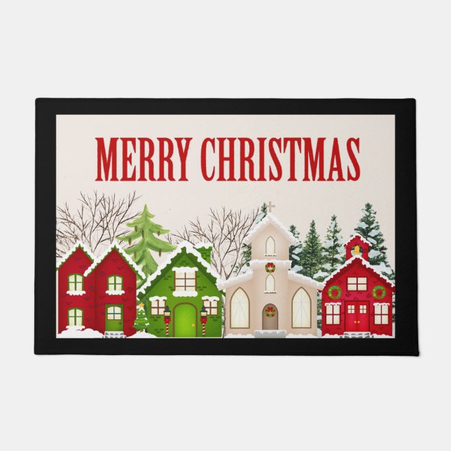 Paillasson Porte du village de Noël (Devant)