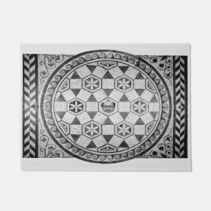 Paillasson Porte en mosaïque romaine personnalisée