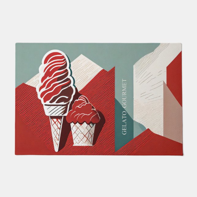 Paillasson Porte Gelato Gourmet (Devant)