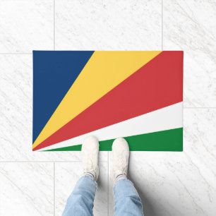 Paillasson Porte Mat avec design aux couleurs des Seychelles