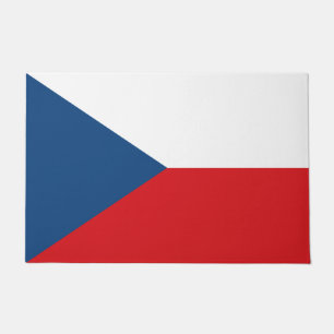 Paillasson Porte Mat avec Drapeau de la Tchéquie