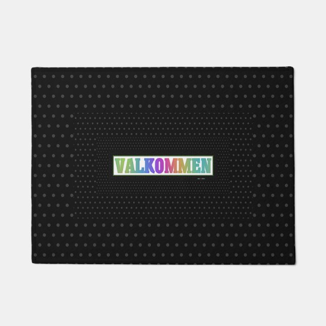 PAILLASSON PORTE MAT BIENVENUE VALKOMMEN LANGUE SUÉDOISE (Devant)