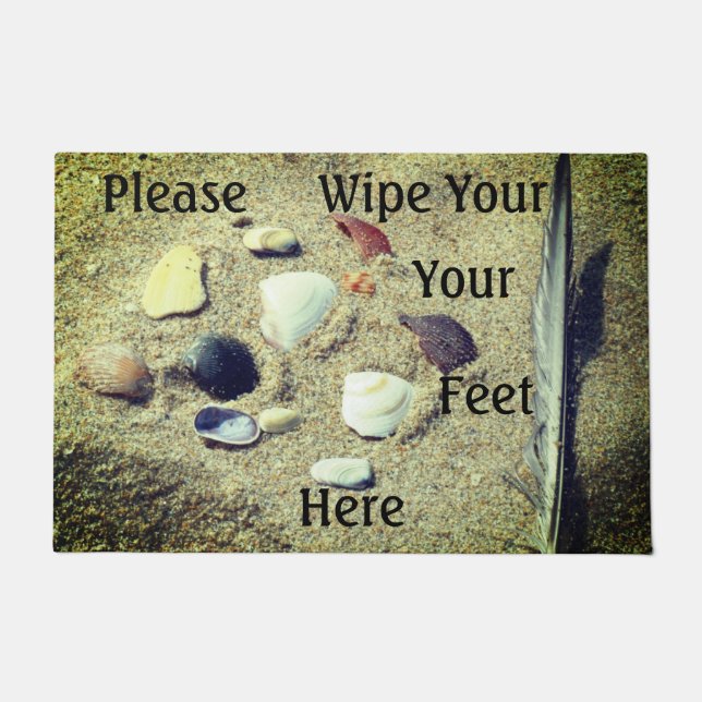 Paillasson Porte Mat S'Il Vous Plaît Essuyer Vos Pieds Ici (Devant)