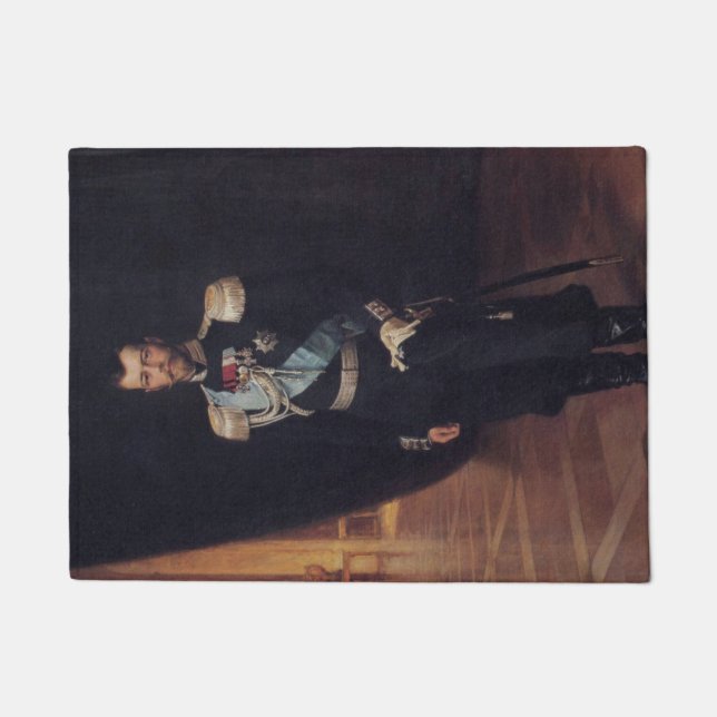 Paillasson Portrait du tsar Nicholas II (par Albert Edelfeel) (Devant)