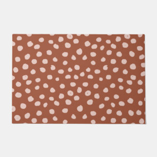 Paillasson Poster de animal Dots rouille Terracotta Dalmatie