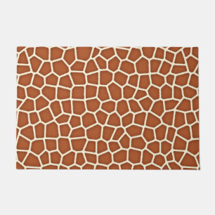 Paillasson Poster de animal, Giraffe dans les tons de cuivre