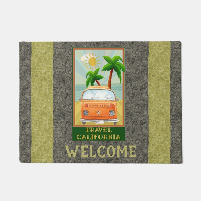 Paillasson Poster : Travel California Doormat (Devant)