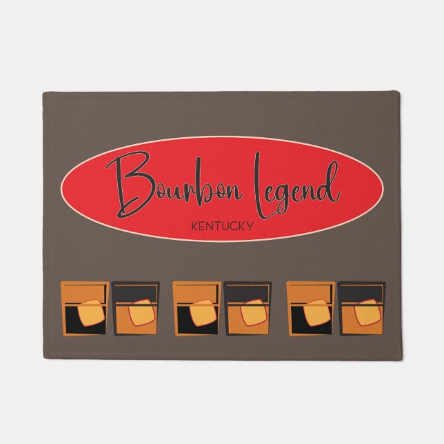 Paillasson Pot de porte - Bourbon Legend Oval et Bourbons (Devant)