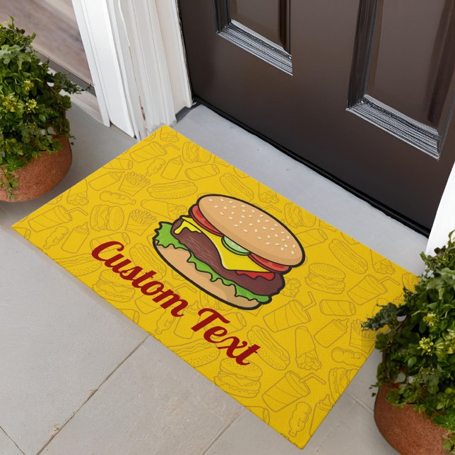 Paillasson Pot de porte Cheeseburger (Créateur téléchargé)
