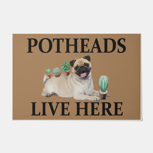 Paillasson Potheures Vivent Ici, Carlin Dons-Cadeaux (Devant)