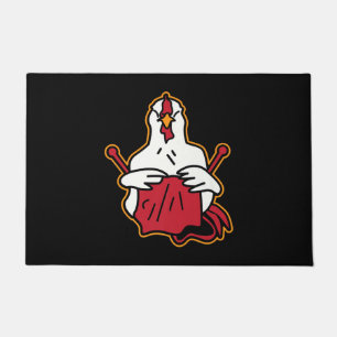 Paillasson Poulet de couchage  Dons Amoureux de couture