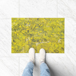 Paillasson Prairie de Van Gogh - Fleurs sauvages jaunes vives