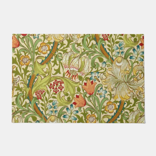 Paillasson Pre-Raphaelite d'or de cru de lis de William (Devant)