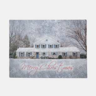 Paillasson Primitive Winter Snow Country Rustic Open House