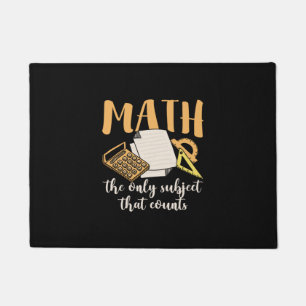 Paillasson Prof de maths les maths la seule matière