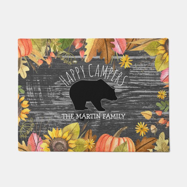 Paillasson Profondément satisfaits en bois rustiques de (Devant)