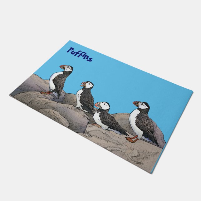 Paillasson Puffins de l'Atlantique (Incliné)