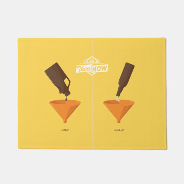 Paillasson Puis et maintenant : Puanteur de bière (Devant)