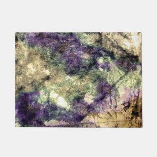 Paillasson Purple rose vert noir coloré abstrait grunge