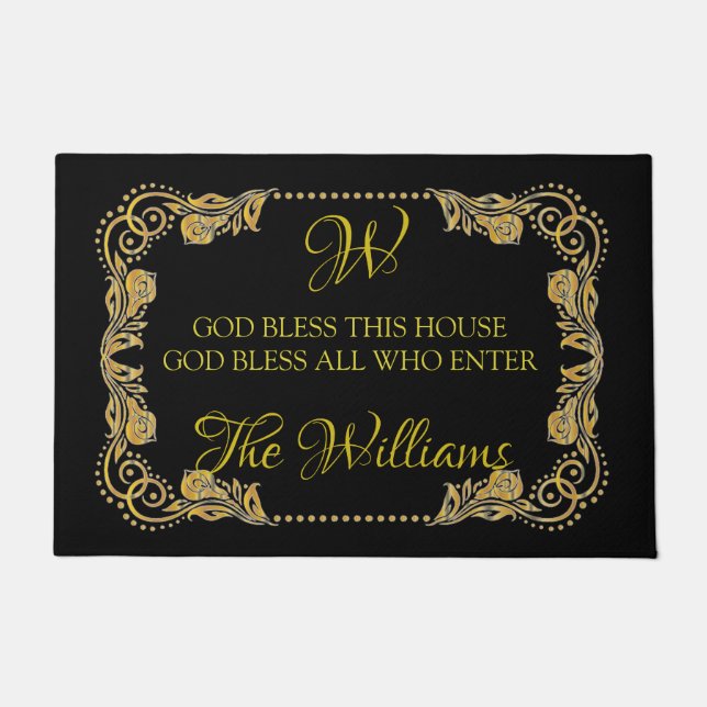 Paillasson Que Dieu bénisse cette maison (Devant)