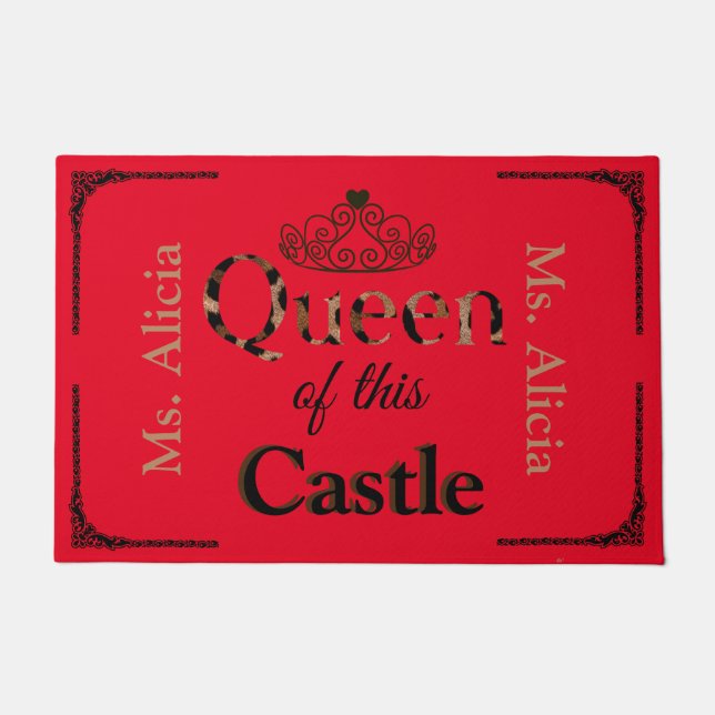 Paillasson Queen of this Castle Door Mat (Devant)