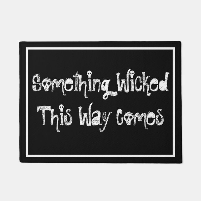 Paillasson Quelque Chose De Mal De Cette Façon Vient Doormat (Devant)