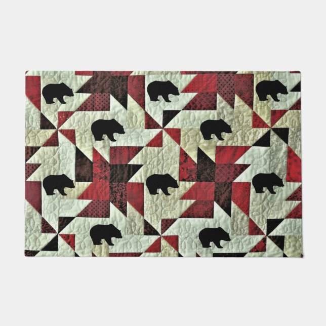 Paillasson Quilt d'ours noir (Devant)