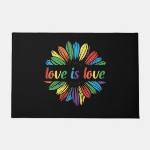 Paillasson Rainbow Sunflower Love is Love