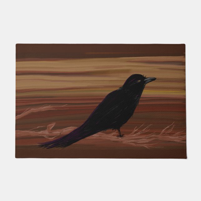 Paillasson Raven pour une visite (Devant)