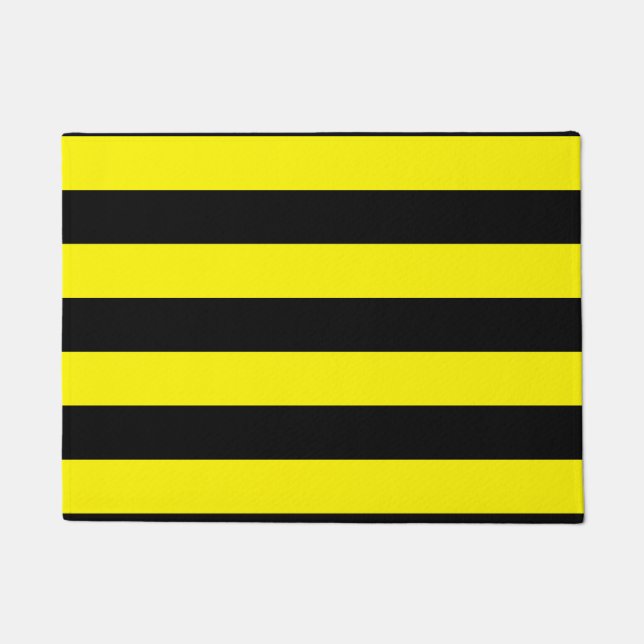 Paillasson Rayures jaunes et noires (Devant)