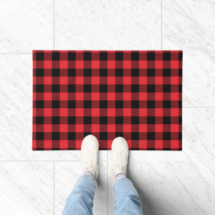 Paillasson Red Flannel Buffalo Check Motif