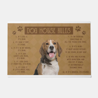 Paillasson Règlement de la Maison des Chiens beagles, s’il es