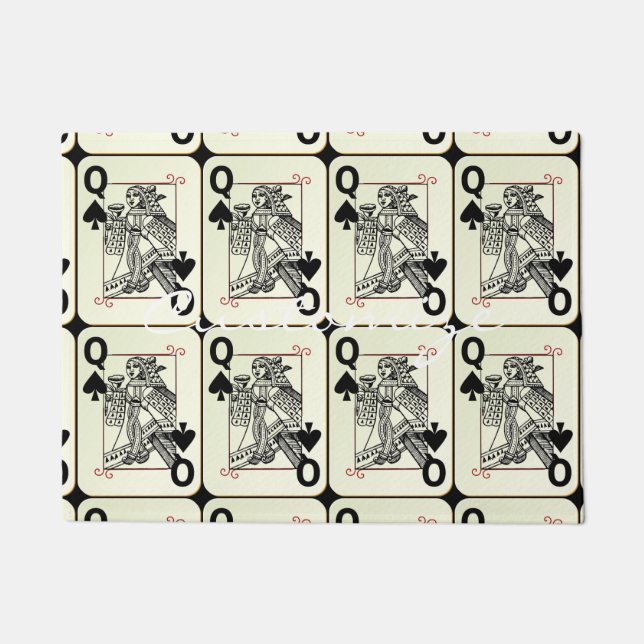 Paillasson Reine de carte Thunder_Cove de pelles (Devant)