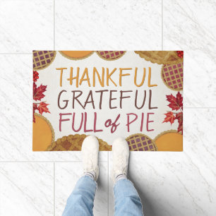 Paillasson Remerciements Plein de Bon thanksgiving à tarte