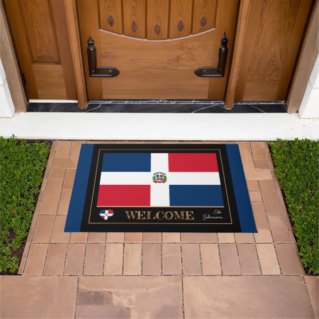 Paillasson République Dominicaine et Drapeau Dominicain / Bie (De plein air)