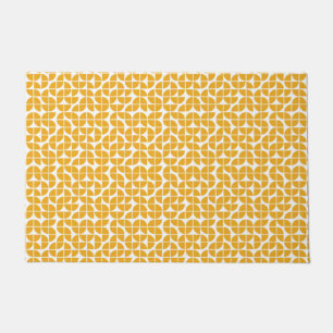 Paillasson Retro Mid Century moderne Jaune