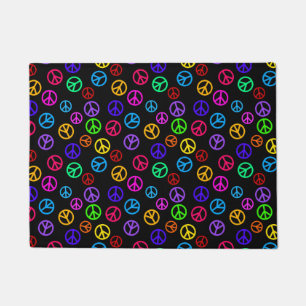 Paillasson Rétro motif de signe de paix