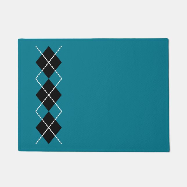 Paillasson Retro Teal Doormat  (Devant)