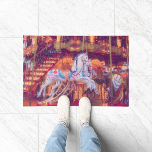 Paillasson rêve d'enfance - vieux cheval carrousel