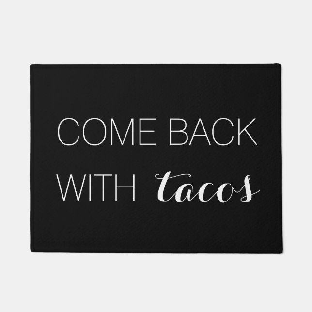 Paillasson Revenu avec la natte de tacos (Devant)