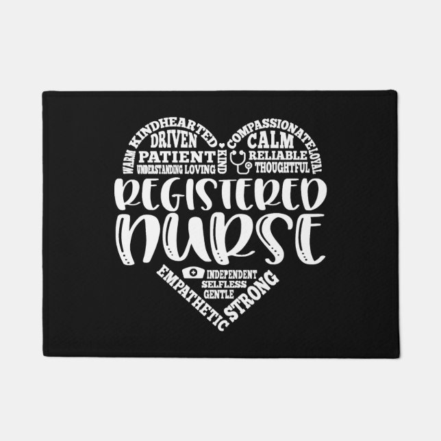 Paillasson RN, Infirmière inscrite métro coeur d'art (Devant)