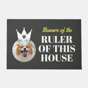 Paillasson Roi/Reine Chien Règle de la maison Ajouter la pho