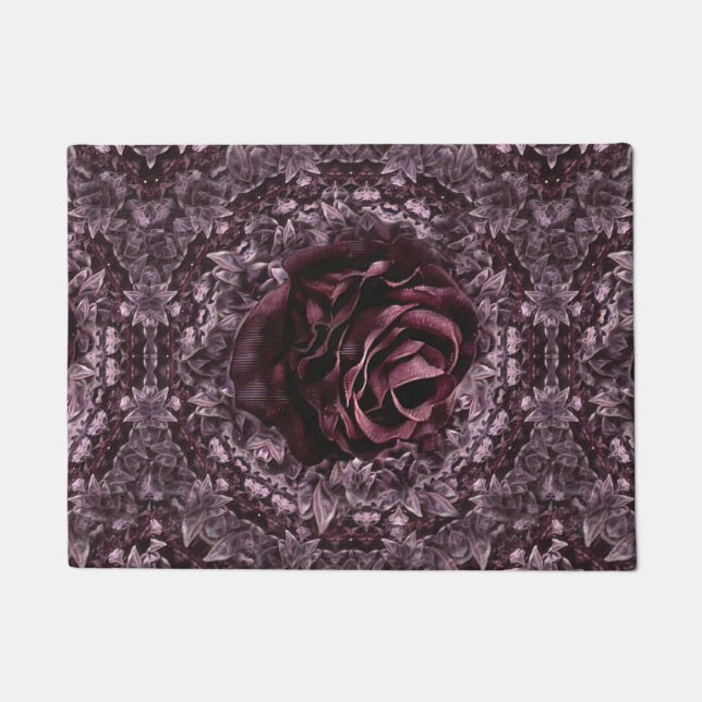 Paillasson Rose Mandala (Devant)
