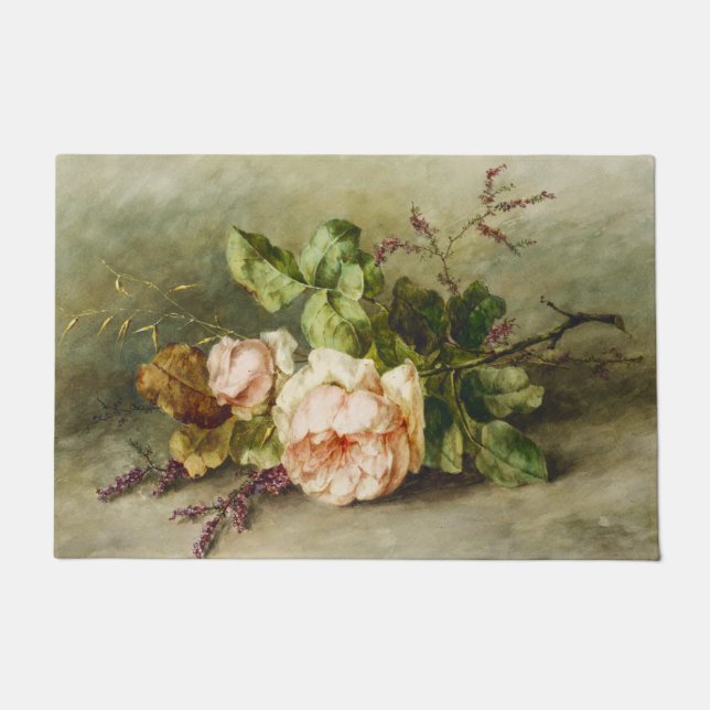 Paillasson Roses Vintages par Margaretha Roosenboom (Devant)