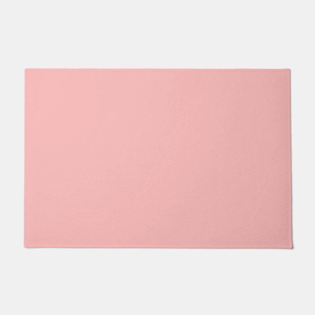 Paillasson Rosettes roses couleur uni Pastel Impression (Devant)