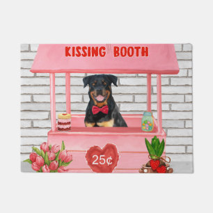 Paillasson Rottweiler Chien Valentine's Day Kissing Booth